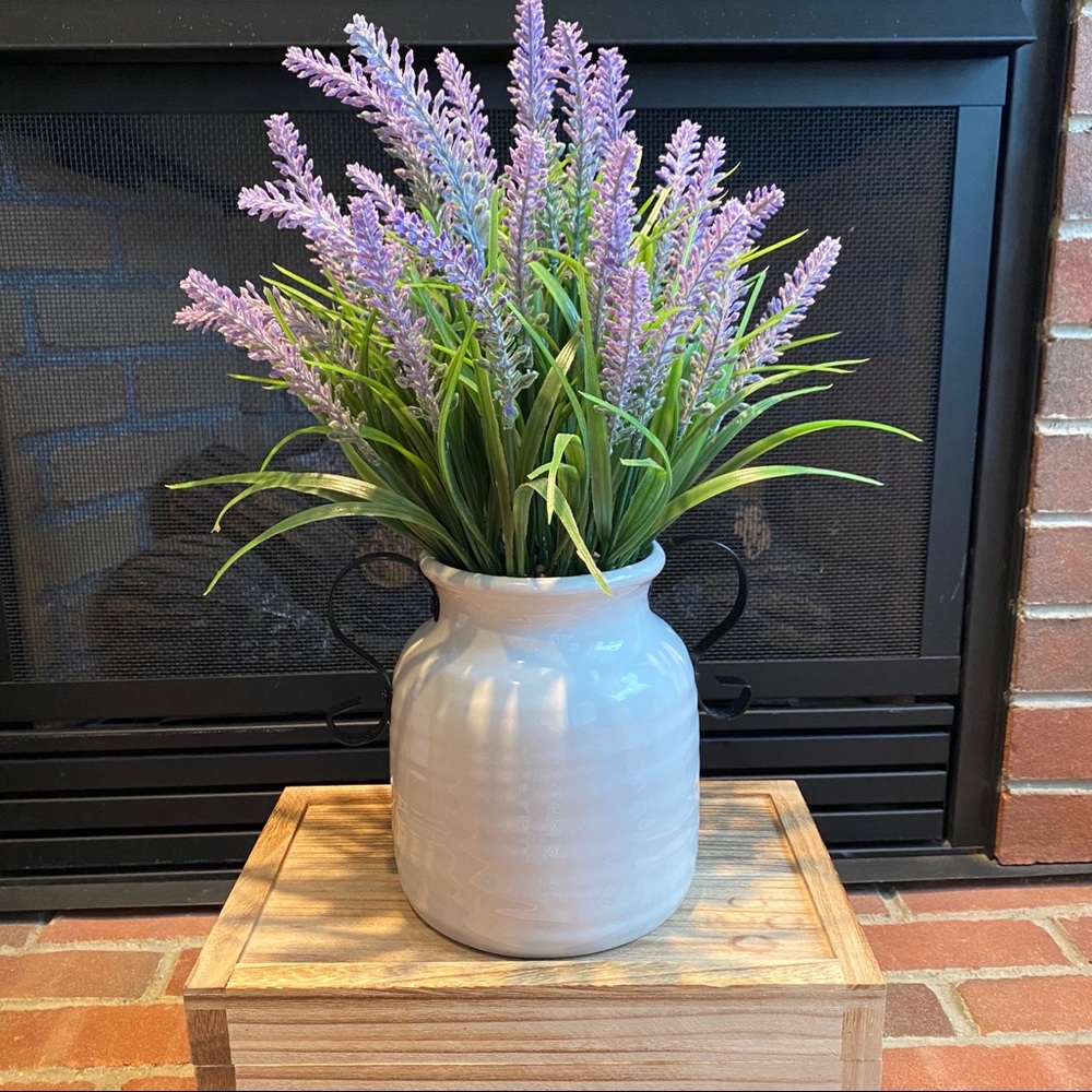 Cute faux  Lavender/ grass house plant